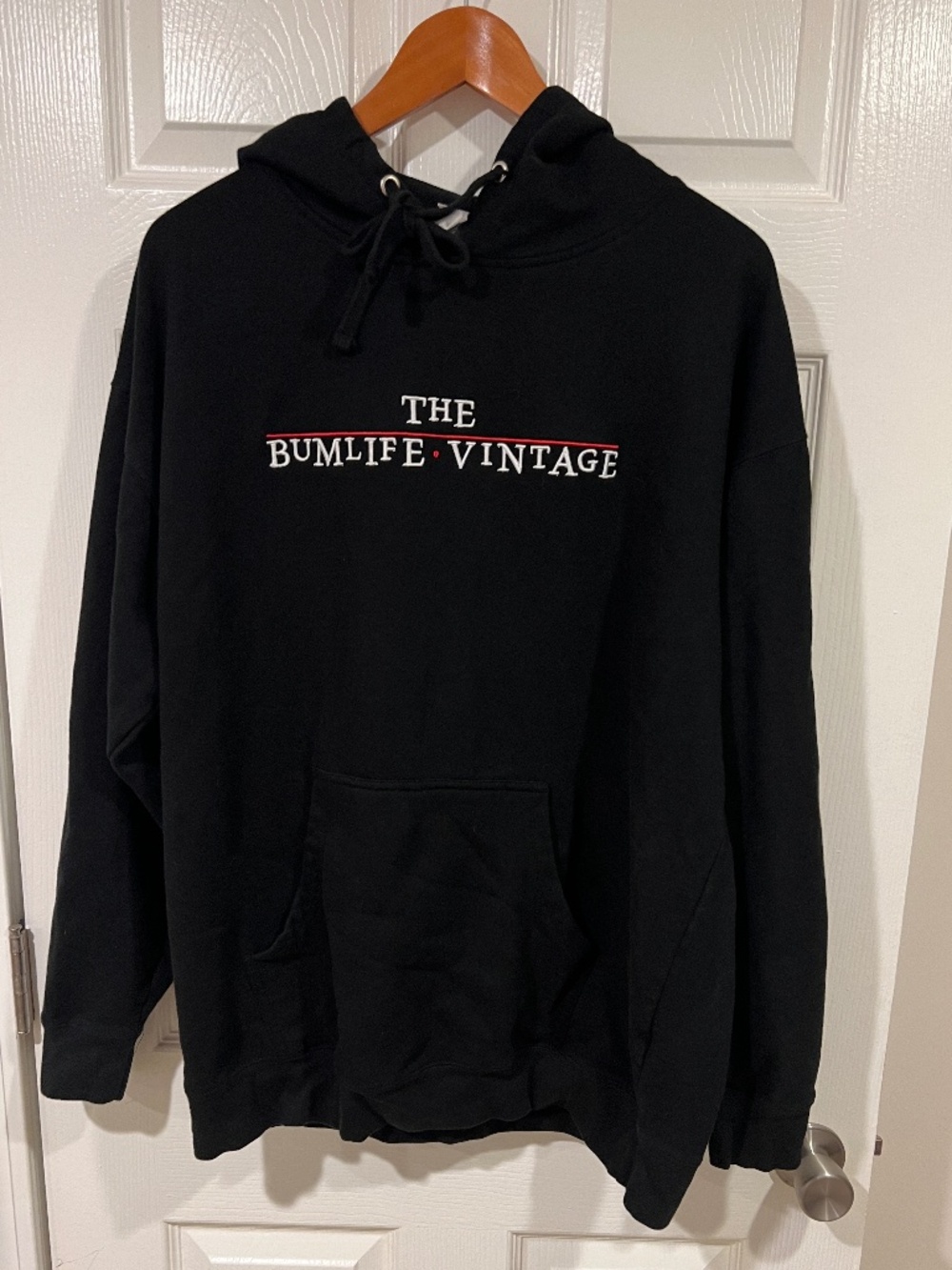 Black Long sleeved Hoodie THE BUMLIFE VINTAGE 3XL